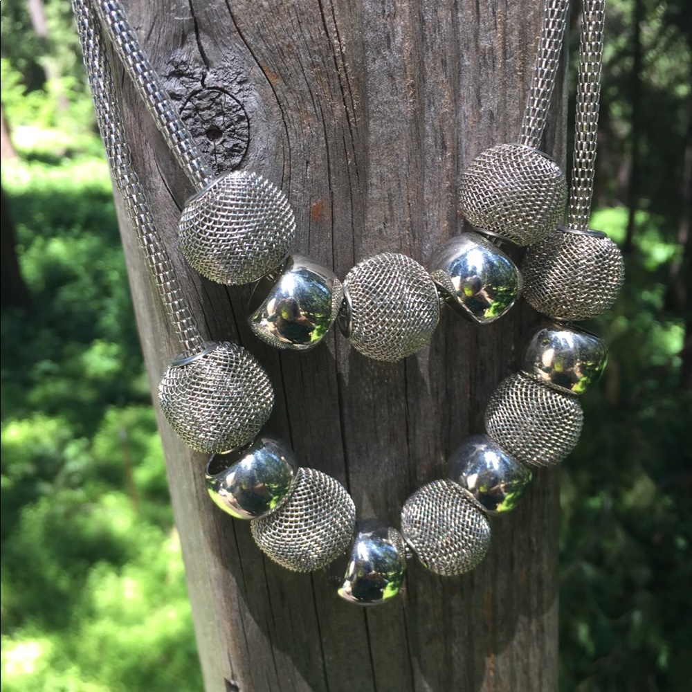 Silver Bangle Bracelet Silver Statement Chunky Ch… - image 3